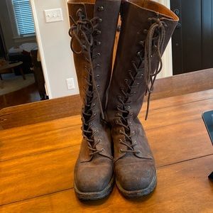 Suede Knee High Frye Boots